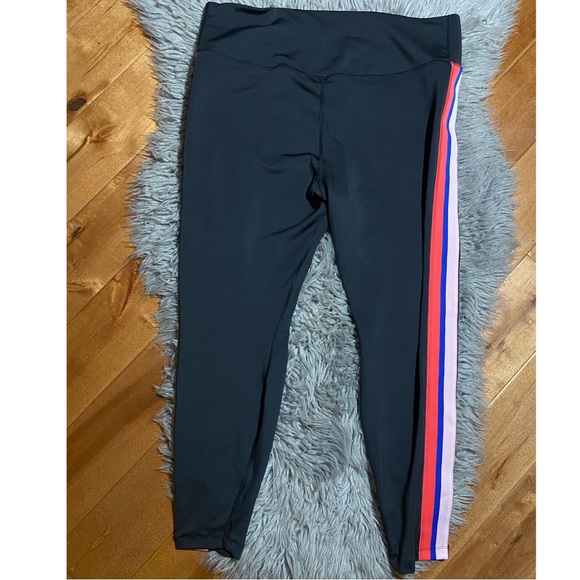 Nike Power Victory 7/8 Training Leggings Tight Fit Black Stripes Size XXL - Picture 3 of 4